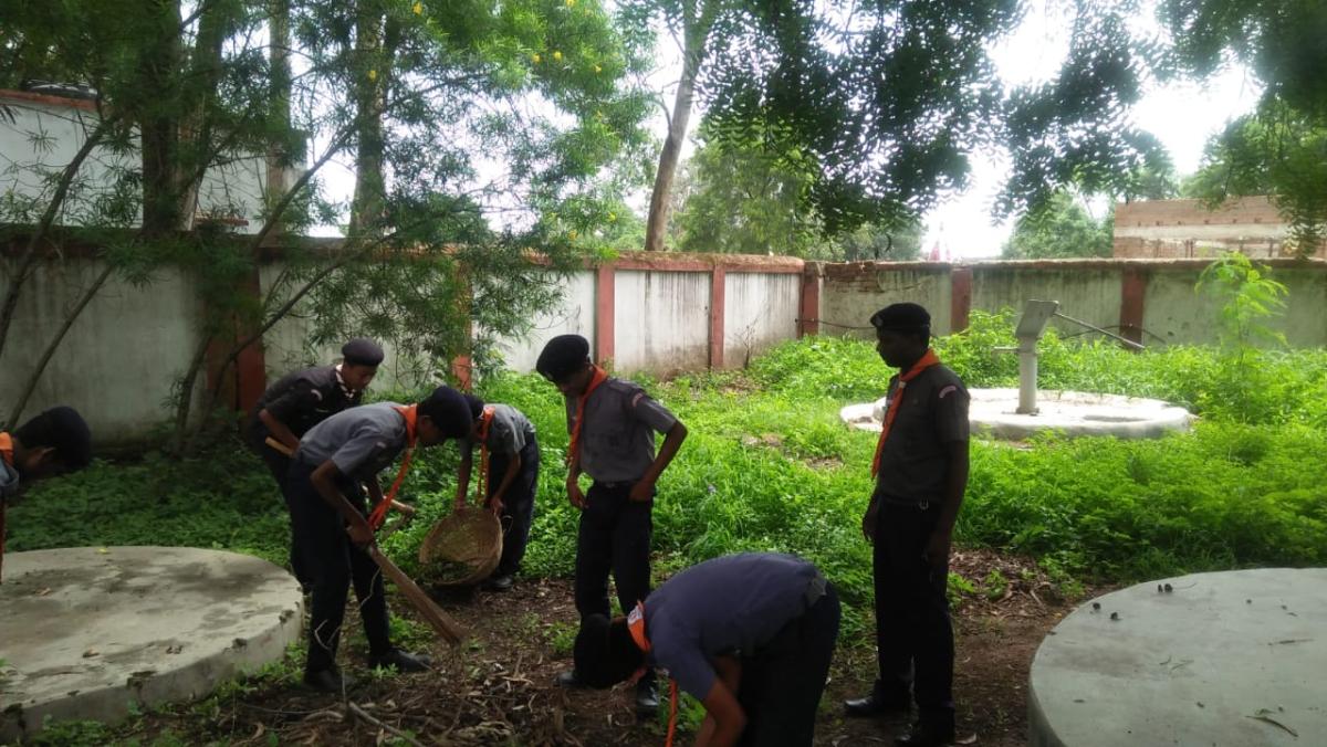cleaning school