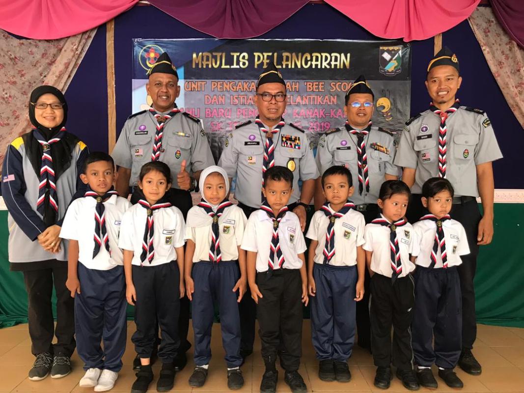Pelancaran Unit "Bee Scout" Dan Istiadat Pelantikan Ahli Baru Pengakap Kanak2 SkTelok Bahang 2019
