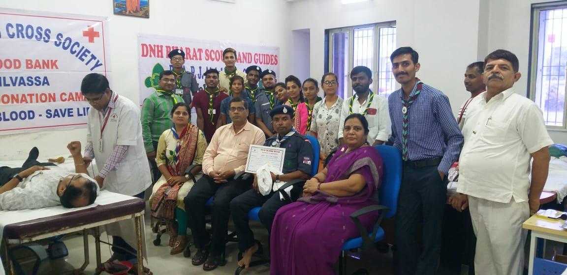 Blood Donation Camp at the Dr. APJ Abdul Kalam Government College, Silvassa, Union Territory of Dadra and Nagar Haveli, India
