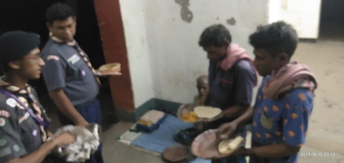 Serving food to Poor People