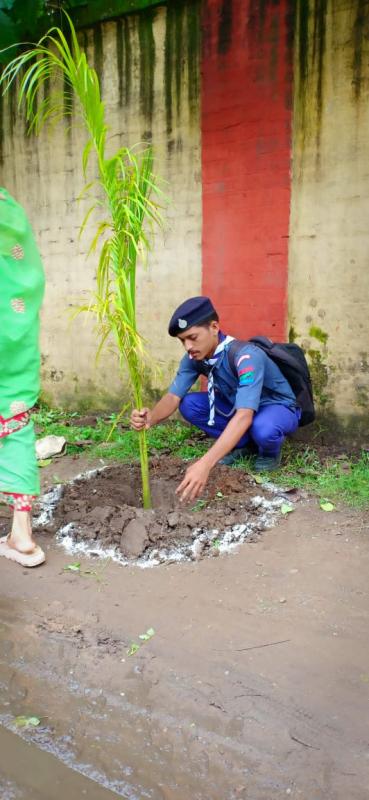 Mass plantation at loco ground ASANSOL