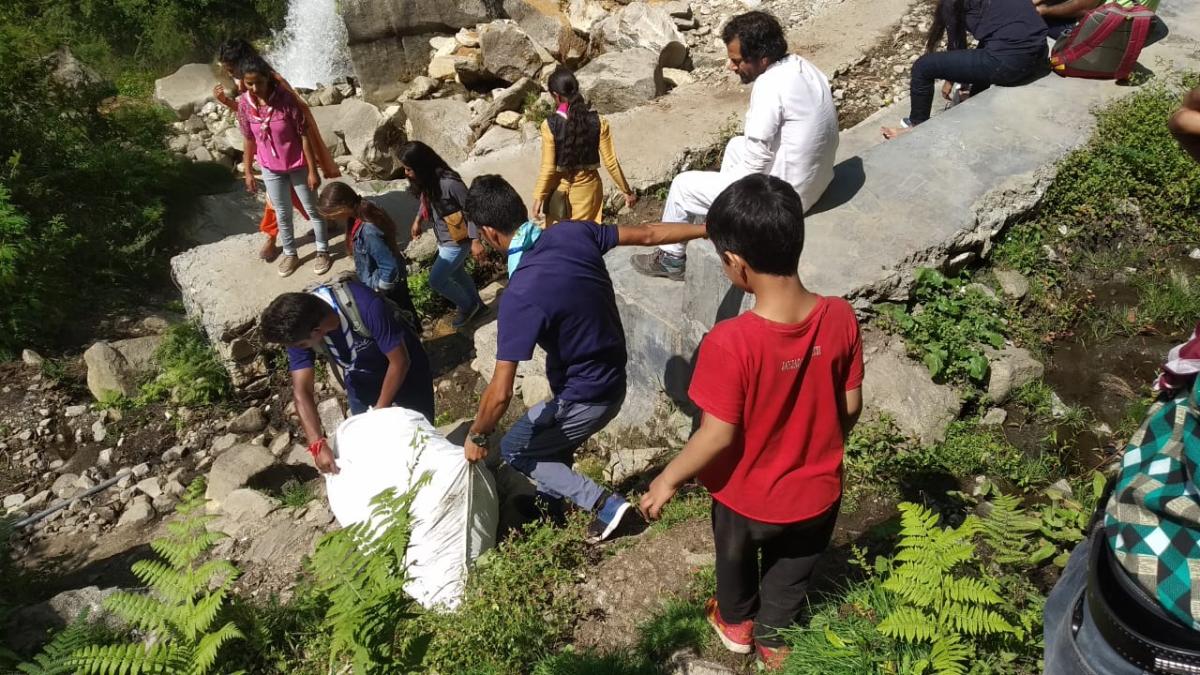 Cleanliness Drive at Jogni Fall Manali