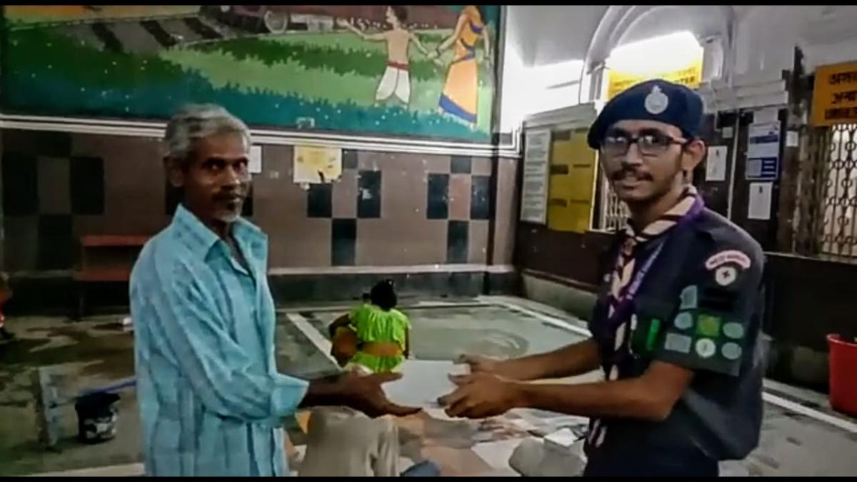 Serving Food to the Poor People