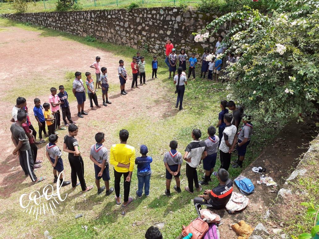 Get-togather with the boys of the child development center and the scouts 