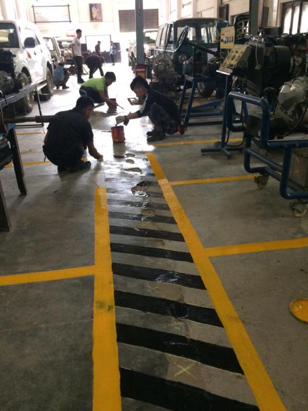 Automobile Workshop Gangway painting project