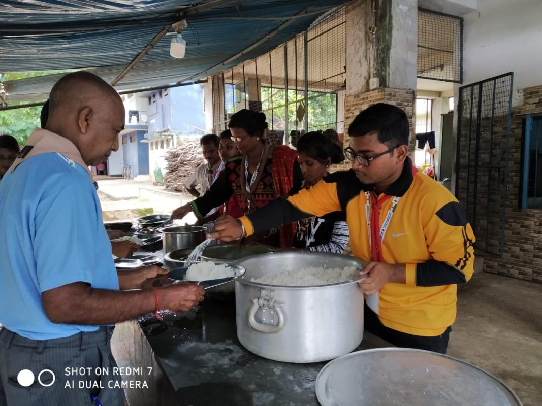 food distribution during mop local coordinators workshop