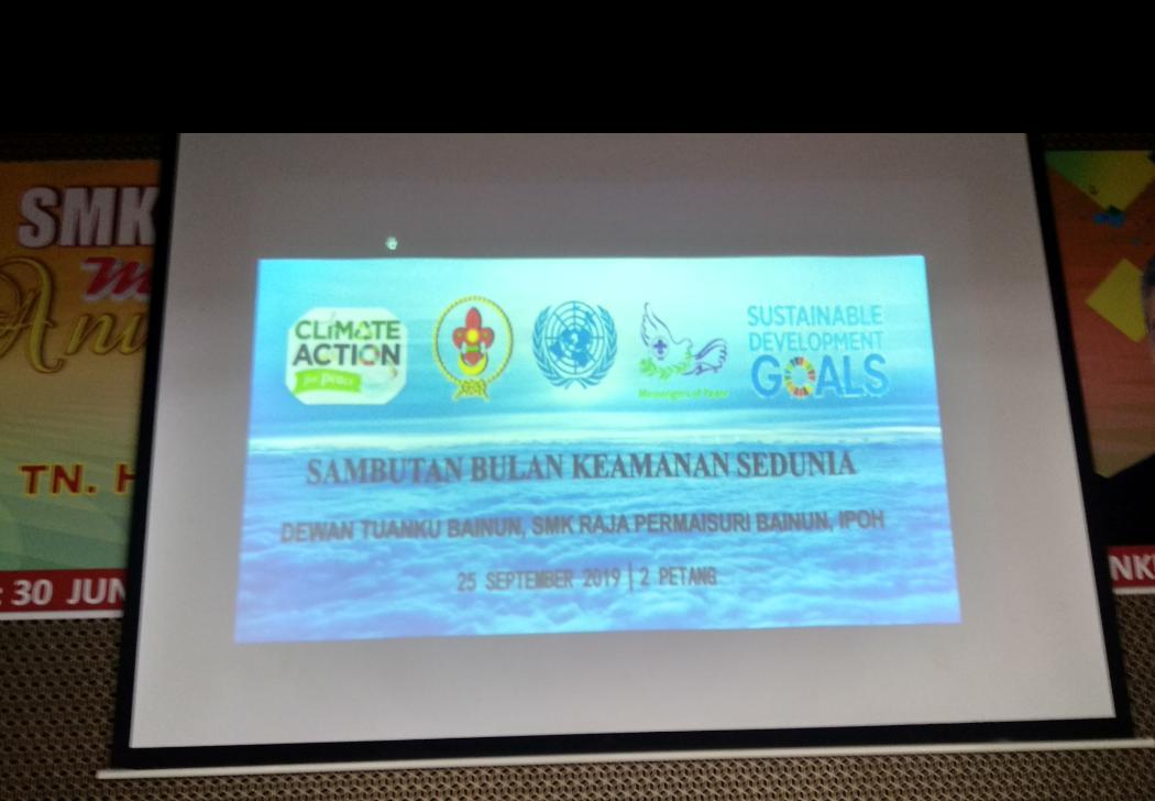 BENGKEL MESSENGER OF PEACE (MoP) PPM DAERAH KINTA UTARA SEMPENA BULAN /HARI KEAMANAN SEDUNIA 2019 : CLIMATE ACTION FOR PEACE
