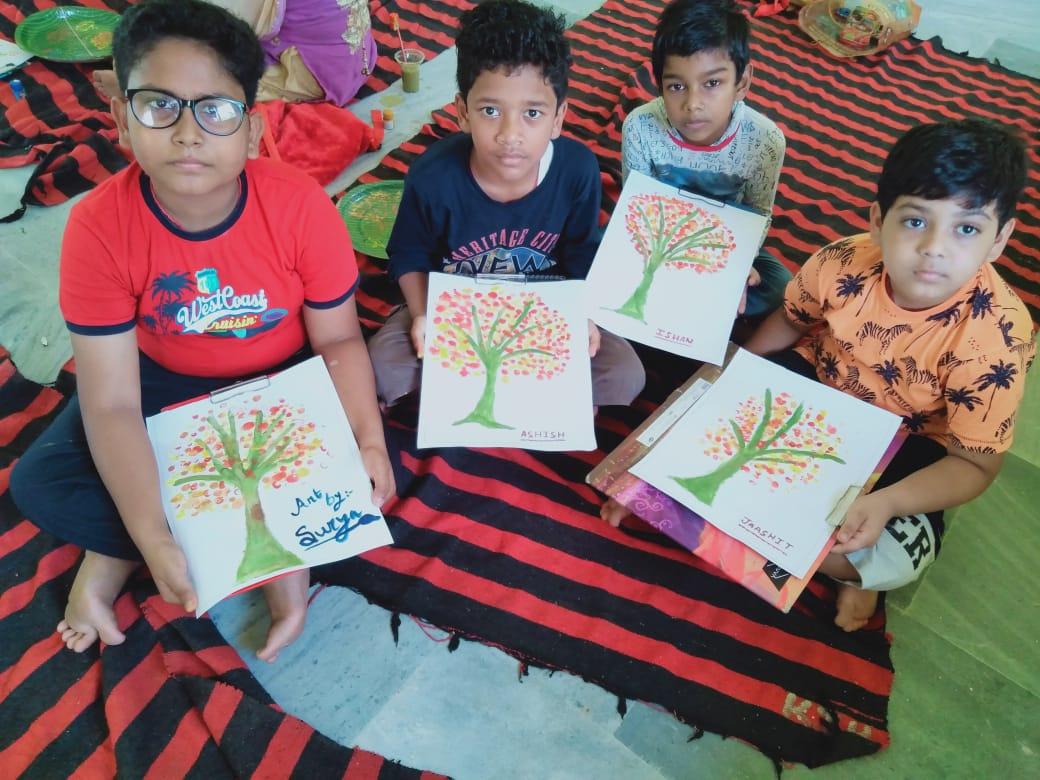 paint the world green an initiative by the children for making the environment green i.e.''Hari Bhari'',