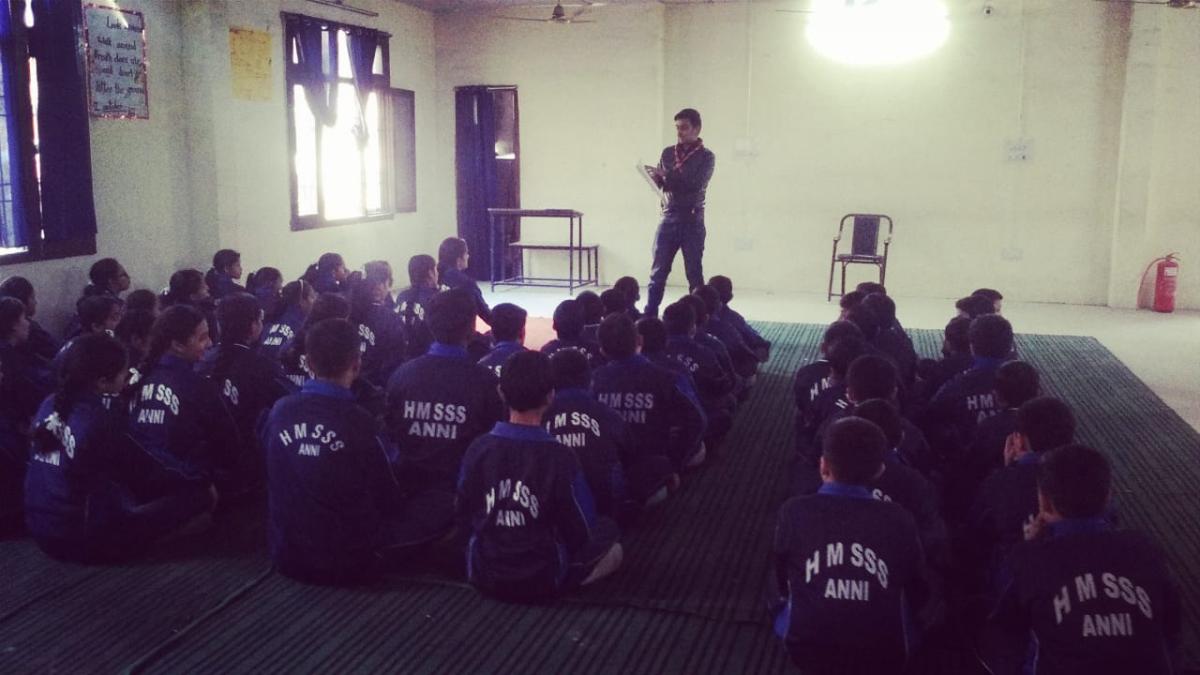 Special Session of Basic Scouting in Himalayan Modal Public School Anni