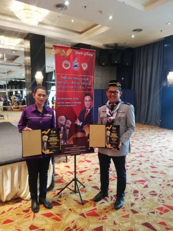 Pengakap Sabah ada wakil di Majlis Anugerah Perdana Belia peringkat Negeri Sabah 2019