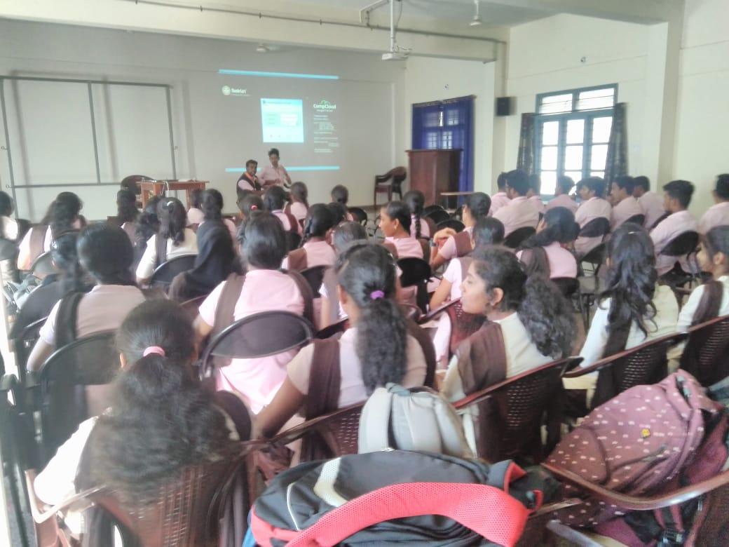 First aid medical session at Bhandarkars college, kundapura, udupi, karnataka.