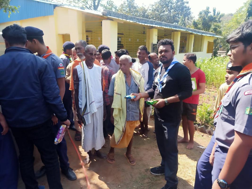 Distribution of clothes to orphanage