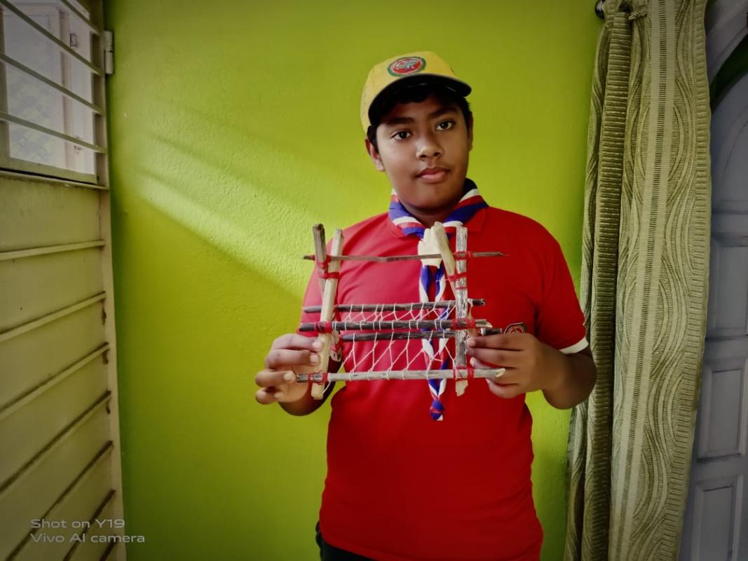 SCOUTS IN PIONEERING