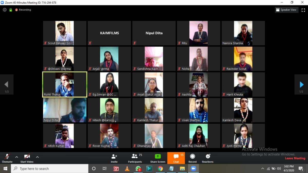 4th Virtual meeting of BSGHP force