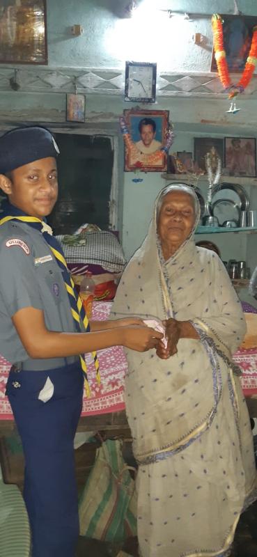 Scouts  and Guides Make Home made mask for prevent Coronavirus. eww