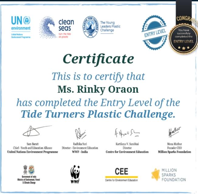 Challenge 2 – # Plastic Tide Turners Challenge