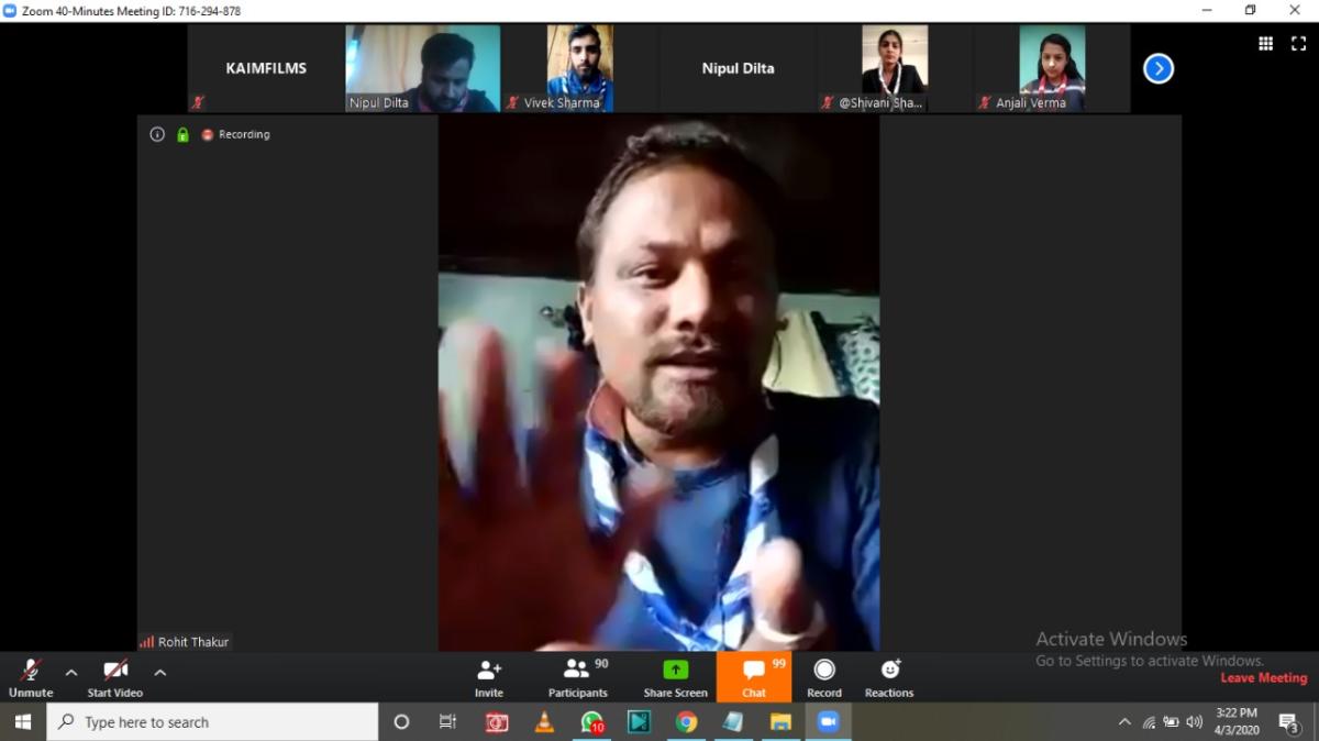 digital meeting by (HP) scouts and guides