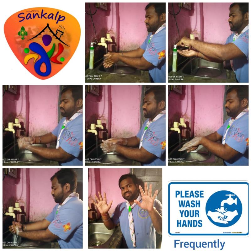 Group (A) Health and Well being
Challange-2 #Handwash
#stayathome # 21daylockdown  # fightcovid19  #  bsgindia  #sankalpbyscoutguide 