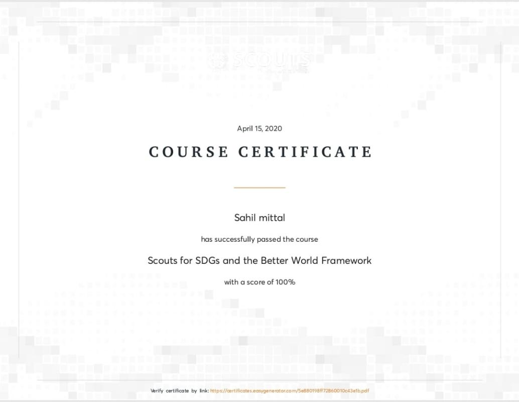  #E-Learning Scouts For SDGS