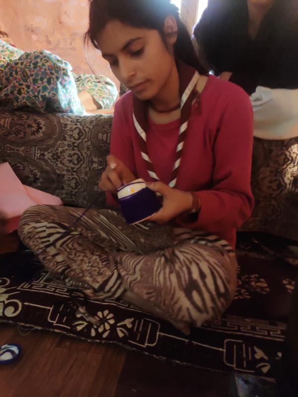 Handicraft made at Home during lockdown. 