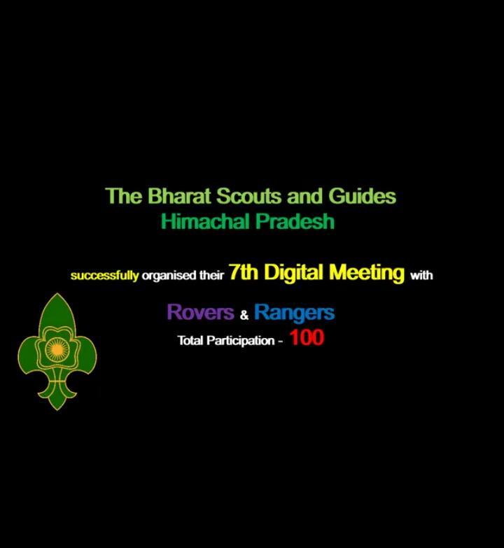 7th Virtual meeting of The Bharat Scouts & Guides, Himachal Pradesh