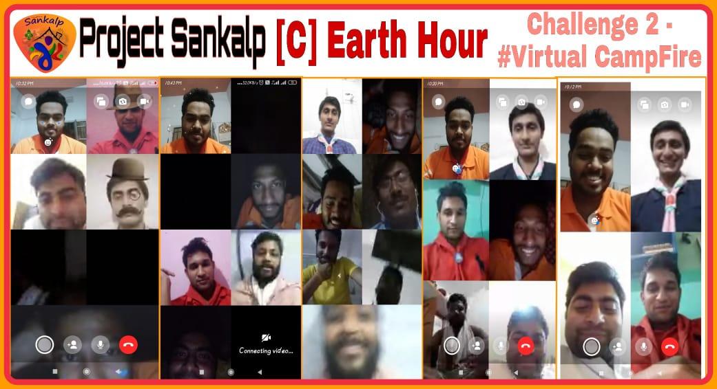 SANKALP PROJECT⚜️
Group C : Earth Hour 
Challenge 2 : #Virtual Campfire