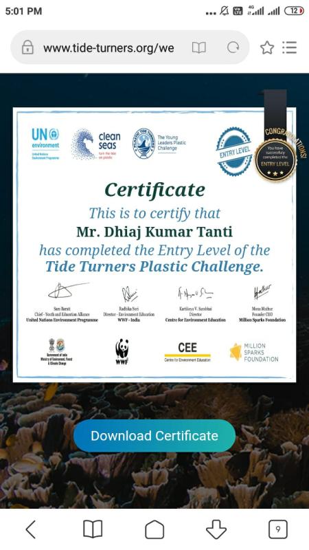 [B]Environment and sustainability. challange2.plastic tide turners challenge