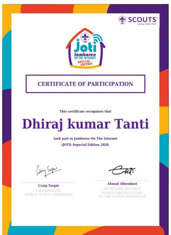 [D]Digital scouting Guiding. challenge 1. #special Joti,3-5 april 2020