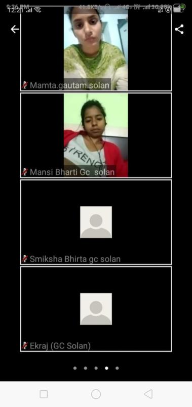 16th virtual meeting by govt college solan 