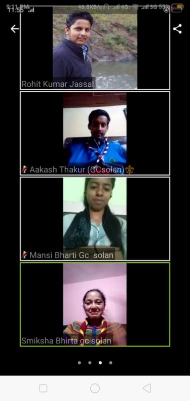 13th virtual meeting by govt college soaln 
