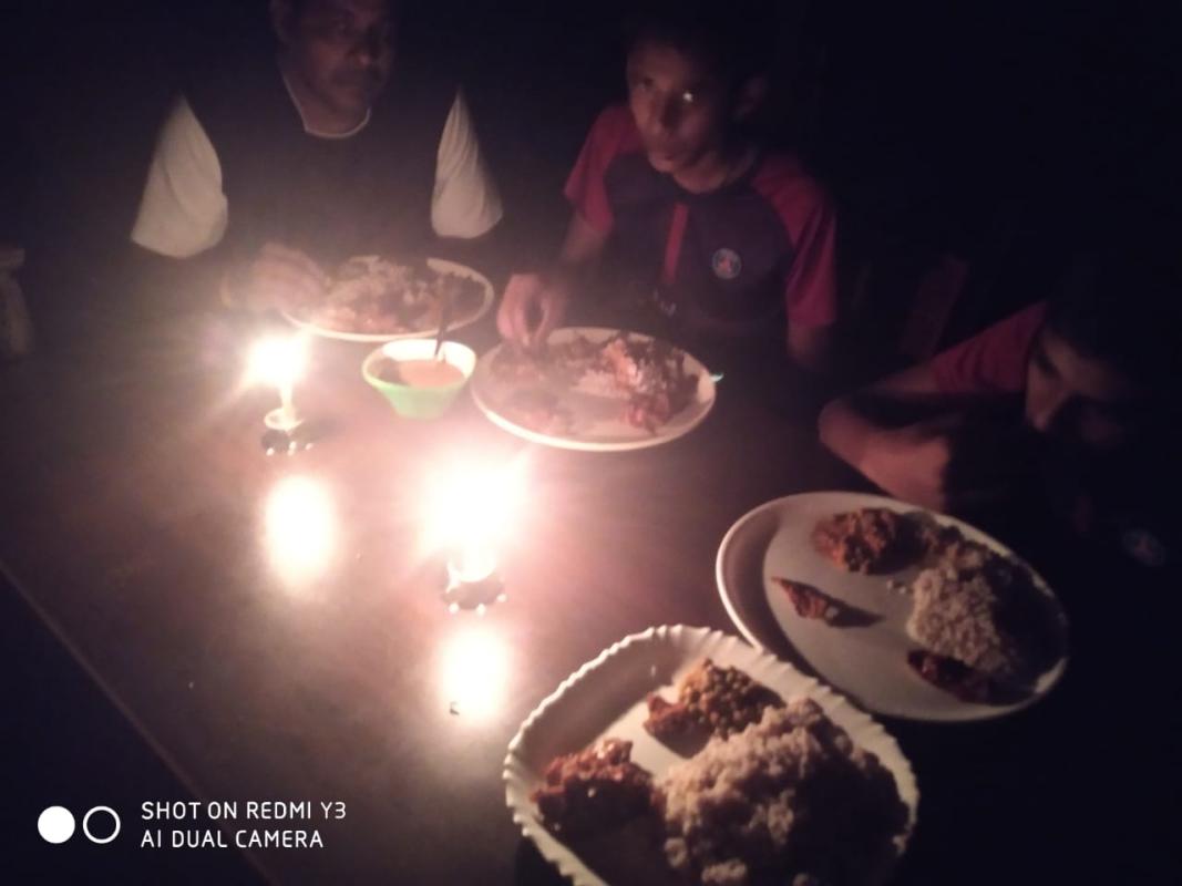 Scout Sankalp group C  challenge 4#dinner-in-the-dark.