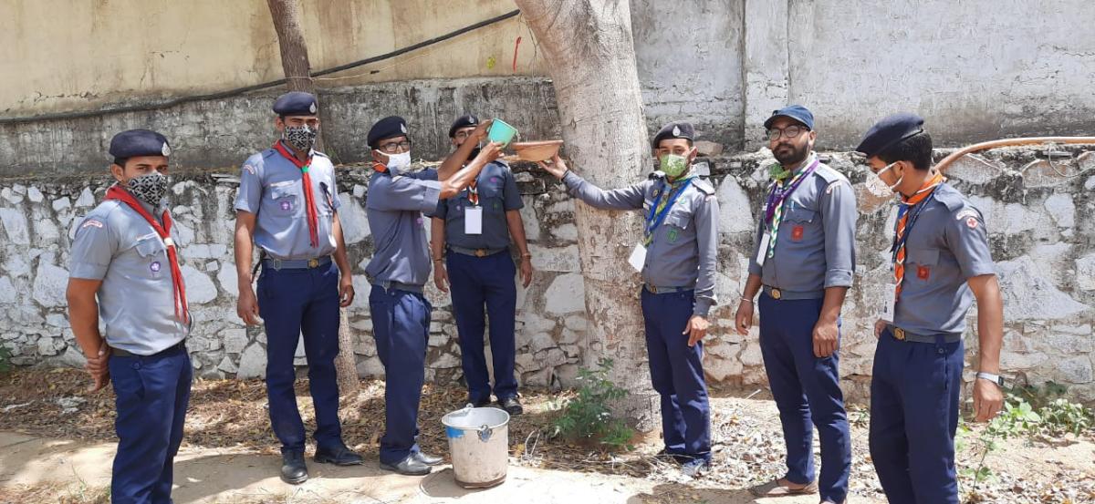 विश्व प्रवासी पक्षी दिवस पर परिंडा अभियान