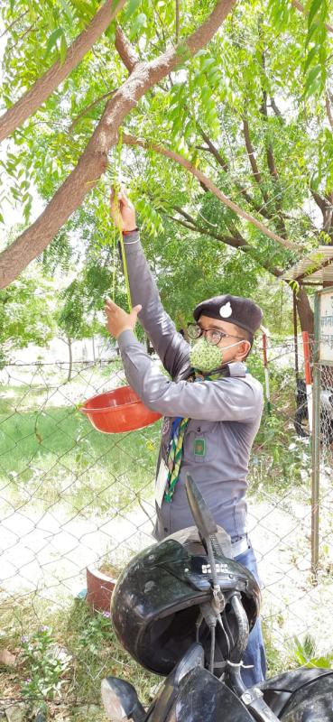 मजदूर दिवस पर पंचायत समिति में लगाये परिण्डे