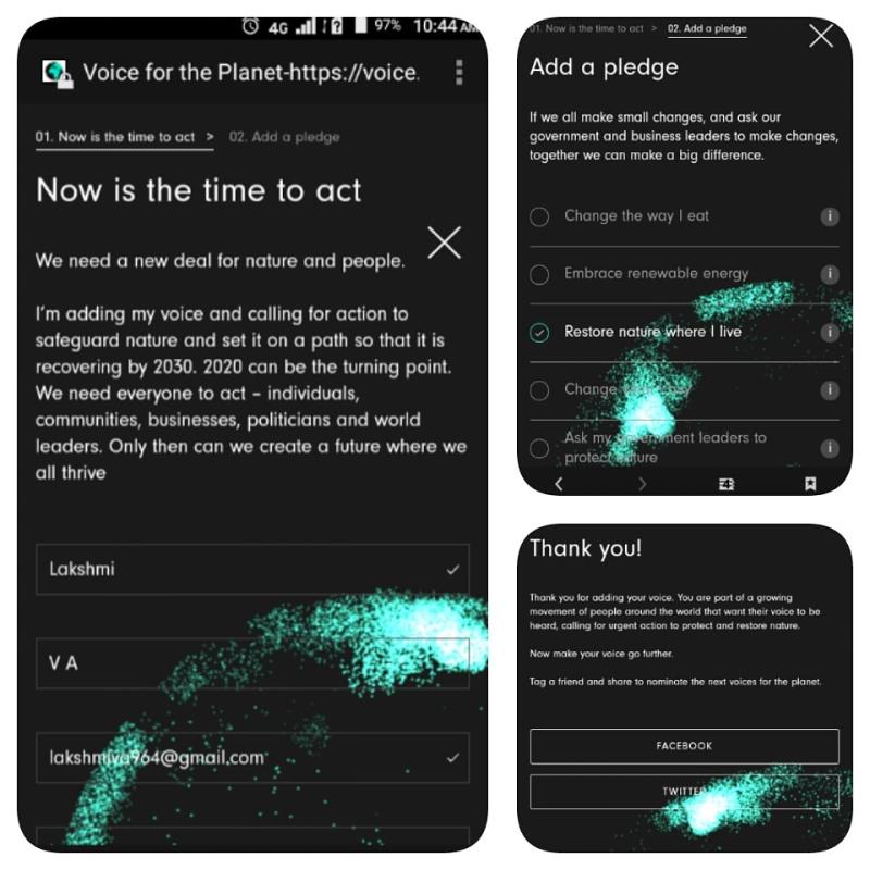 voice for the planet