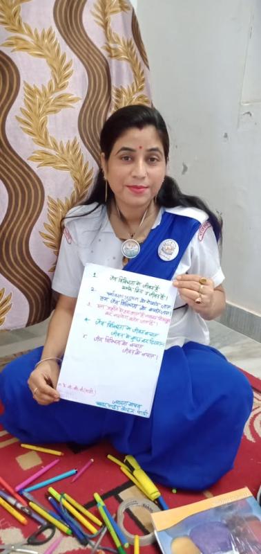 विश्व जैव विविधता पर थीम में किये विभिन कार्य स्काउट गाइड केप्टन जयलता माधव