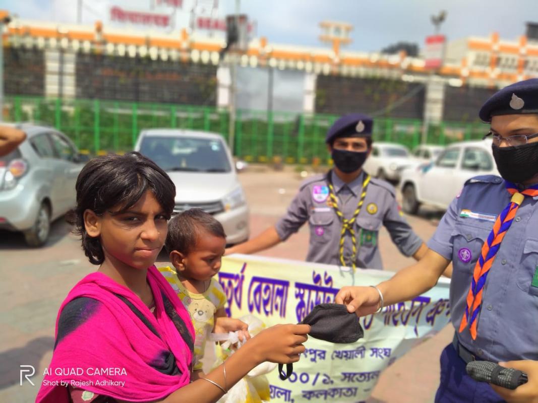 दाल चूरमा के साथ स्काउट रसोई का किया समापन