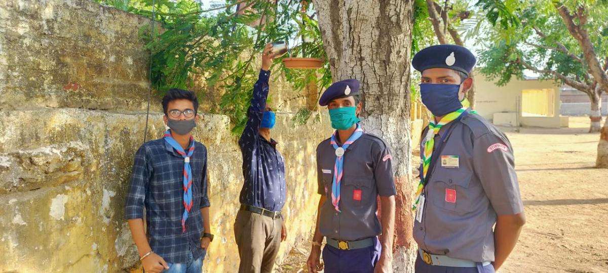 (A) जैव विविधता दिवस पर सेवा कार्य 