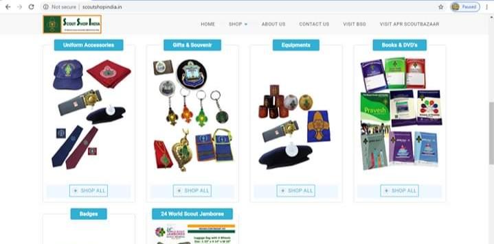 भारत स्काउट गाइड की बेवसाइट