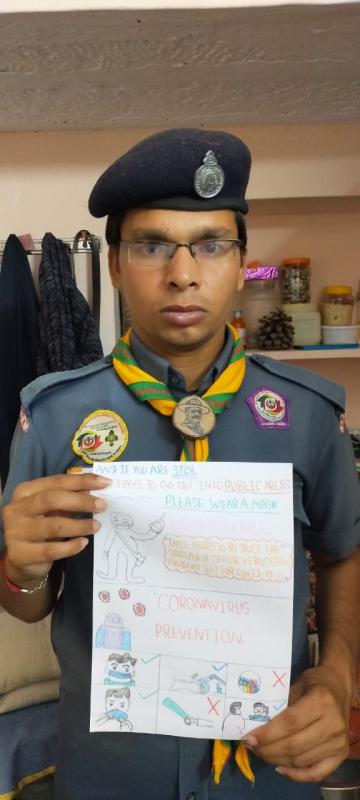 कोविद 19 पर पोस्टर प्रतियोगिता का आयोजन