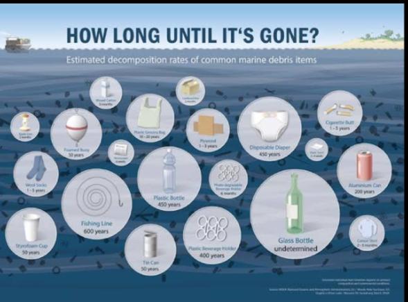 Environment and sustainability#challenge-1* how to long until it is gone?*