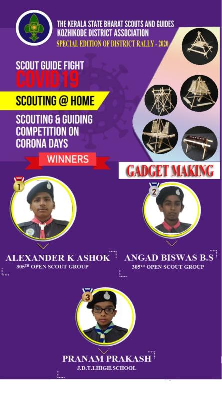 Special Edition District Rally 2020 - Kerala State Bharat Scouts and Guides Kozhikode - Gadget Making