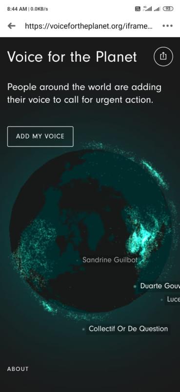 [Earth hour]Challenge 1 – Voice for the Planet