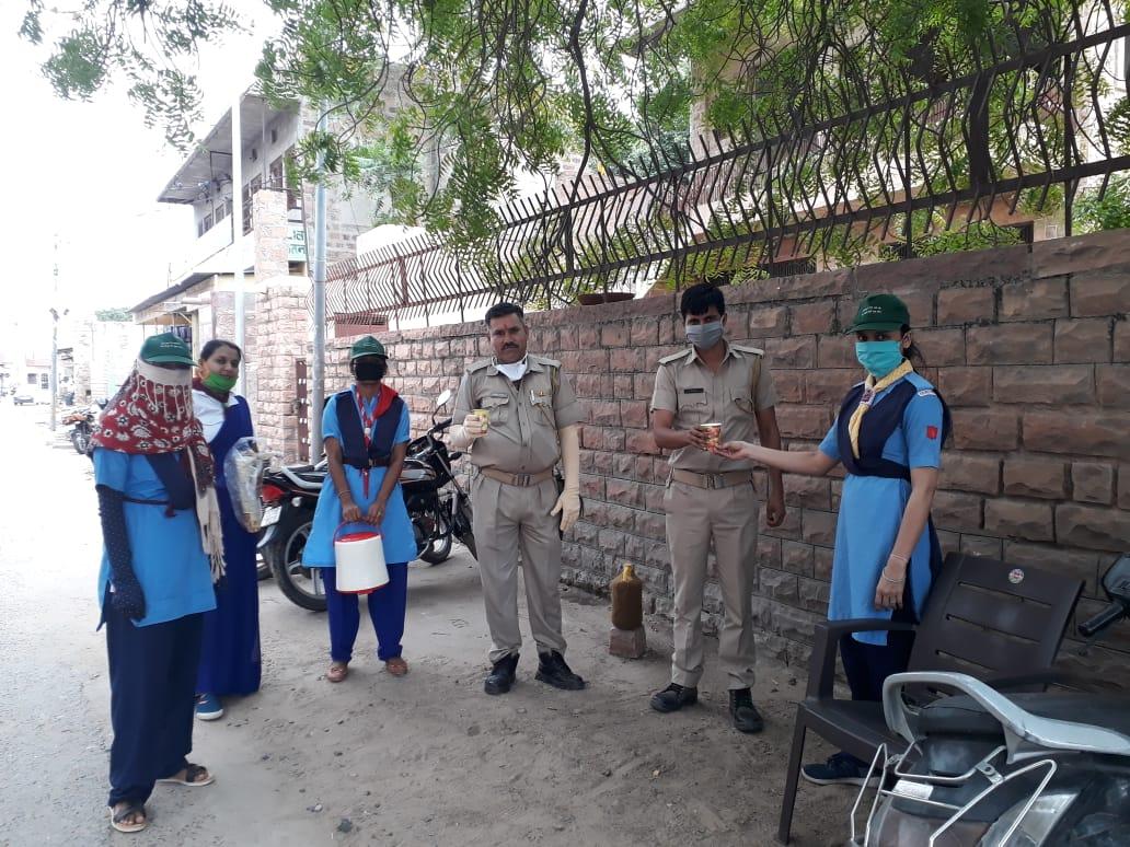  योद्धा को तेज गर्मी में निम्बू पानी पिलाया BSG DHQ Jodhpur Rajasthan India 