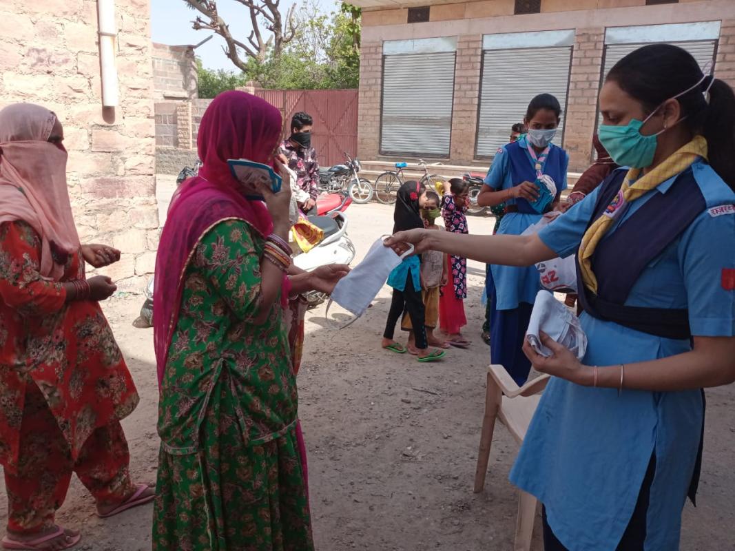 "Masks distribution" BSG-DHQ-JODHPUR,RAJASTHAN 