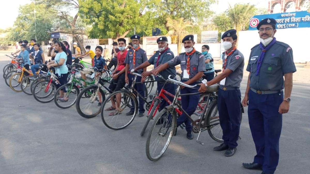 पर्यावरण दिवस पर हुआ साइकिल रैली का आयोजन। 