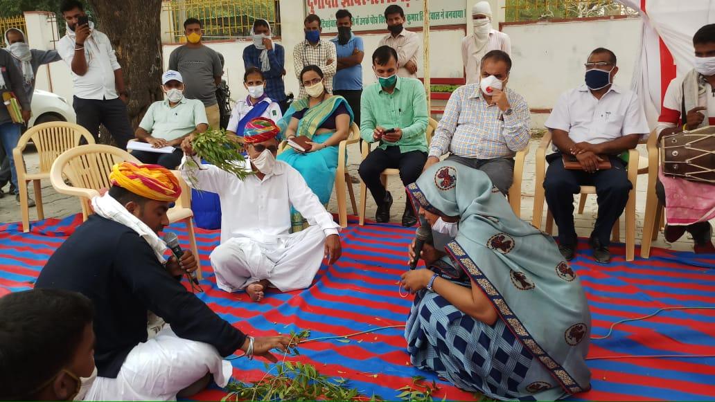 नुककड नाटक के माध्यम से दिया कोरोना बचाव का सन्देश*