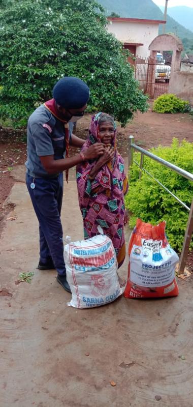 Distribution of Food and Hygiene kits
