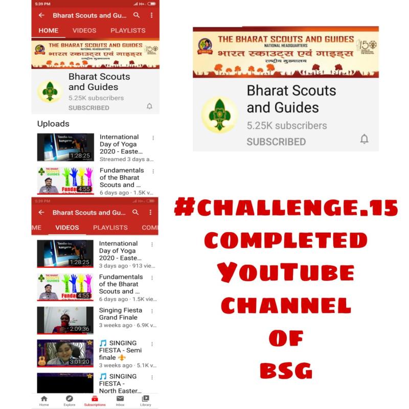 Udaan - Wings of hope | Challenge 15 YouTube channel of BSG