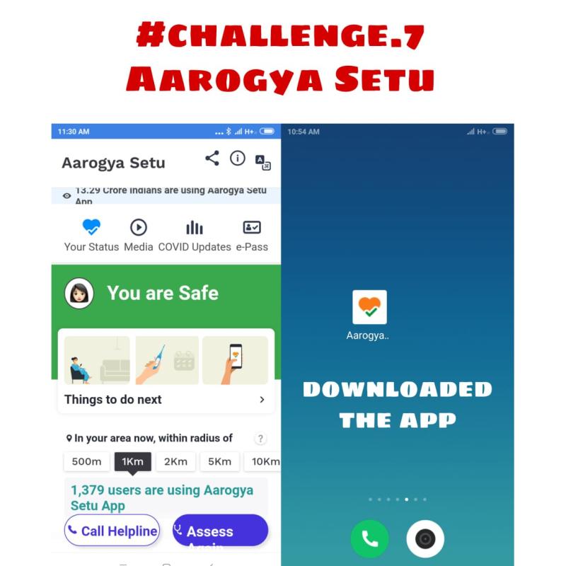 Udaan - Wings of hope | Challenge 7 Aarogya Setu
