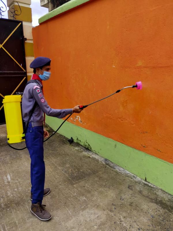 Sanitize local area in the covid period